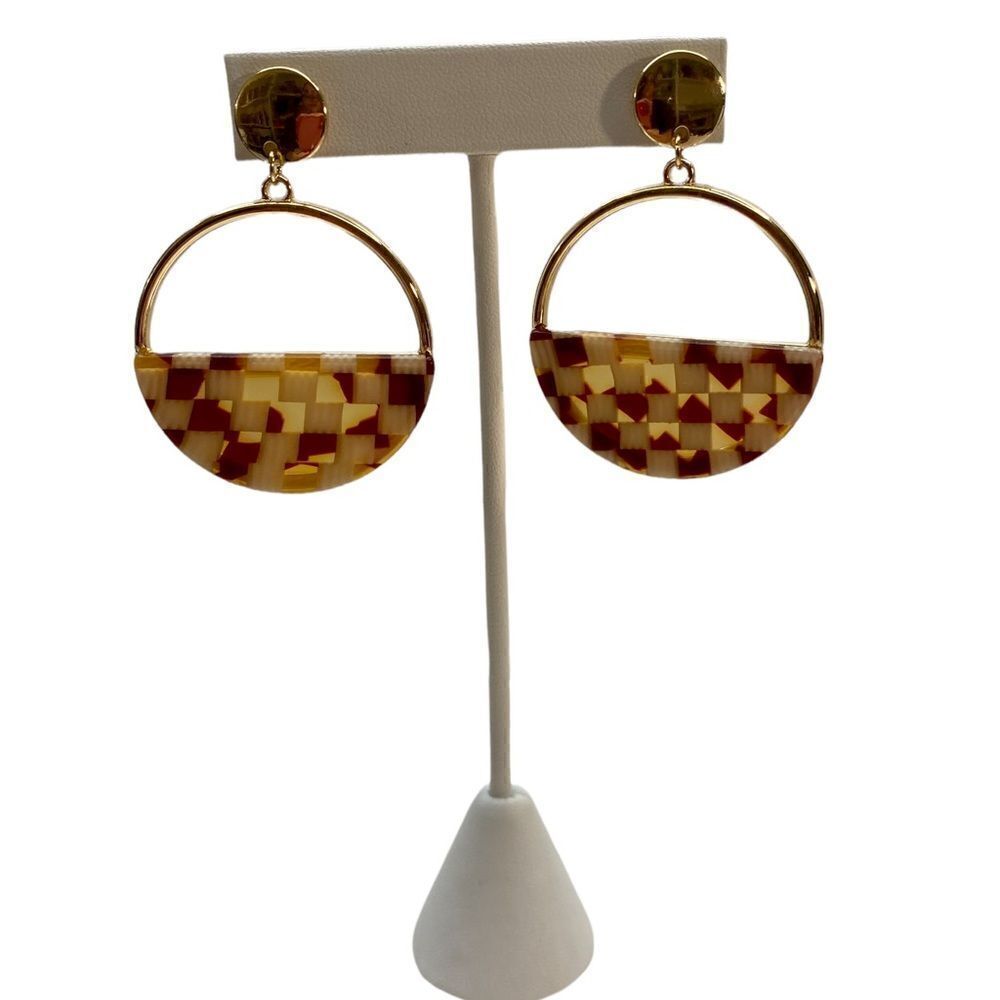 C&C California Shiny Goldhalfhoopearrings. - image 5